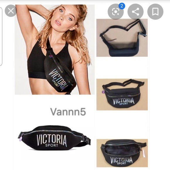 VS Sport black belt fanny pack w/ iridescent logo - Picture 2 of 4